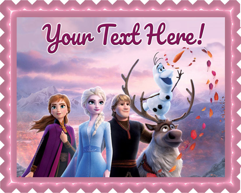 Frozen II (Nr2) - Edible Cake Topper, Cupcake Toppers, Strips