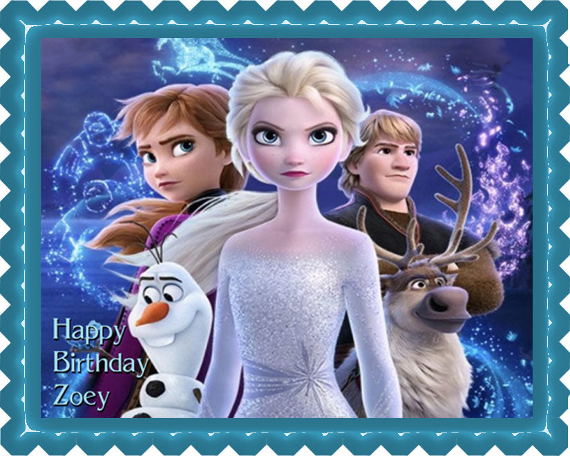FROZEN II - Edible Cake Topper OR Cupcake Topper, Decor