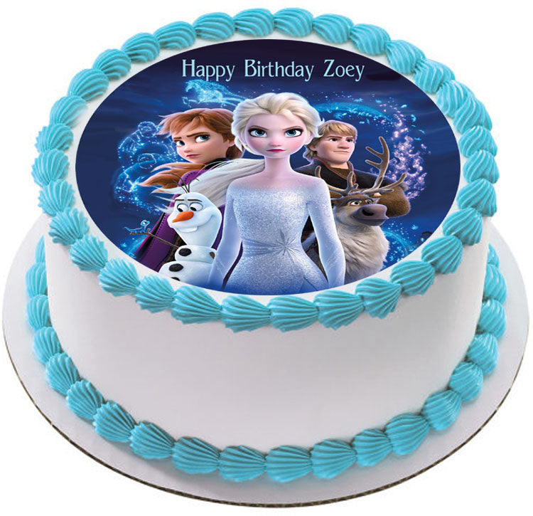 FROZEN II - Edible Cake Topper OR Cupcake Topper, Decor