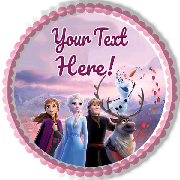 Frozen II (Nr2) - Edible Cake Topper, Cupcake Toppers, Strips