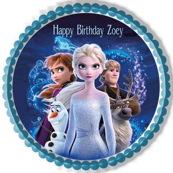 FROZEN II - Edible Cake Topper OR Cupcake Topper, Decor
