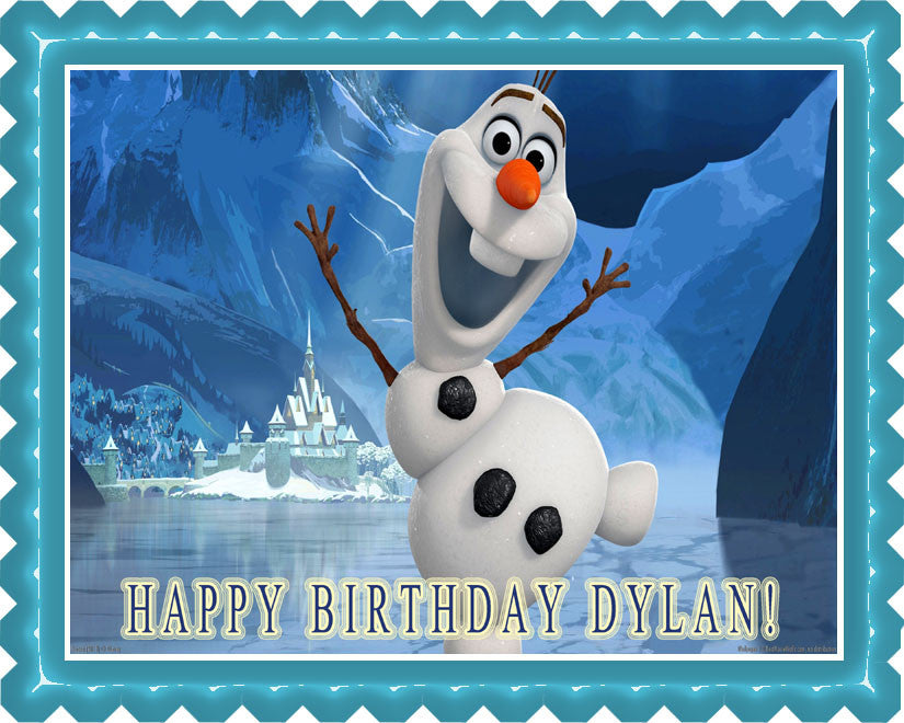 FROZEN Olaf - Edible Cake Topper OR Cupcake Topper, Decor