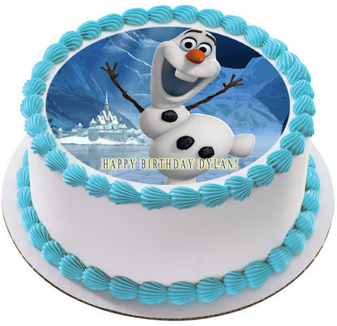 FROZEN Olaf - Edible Cake Topper OR Cupcake Topper, Decor