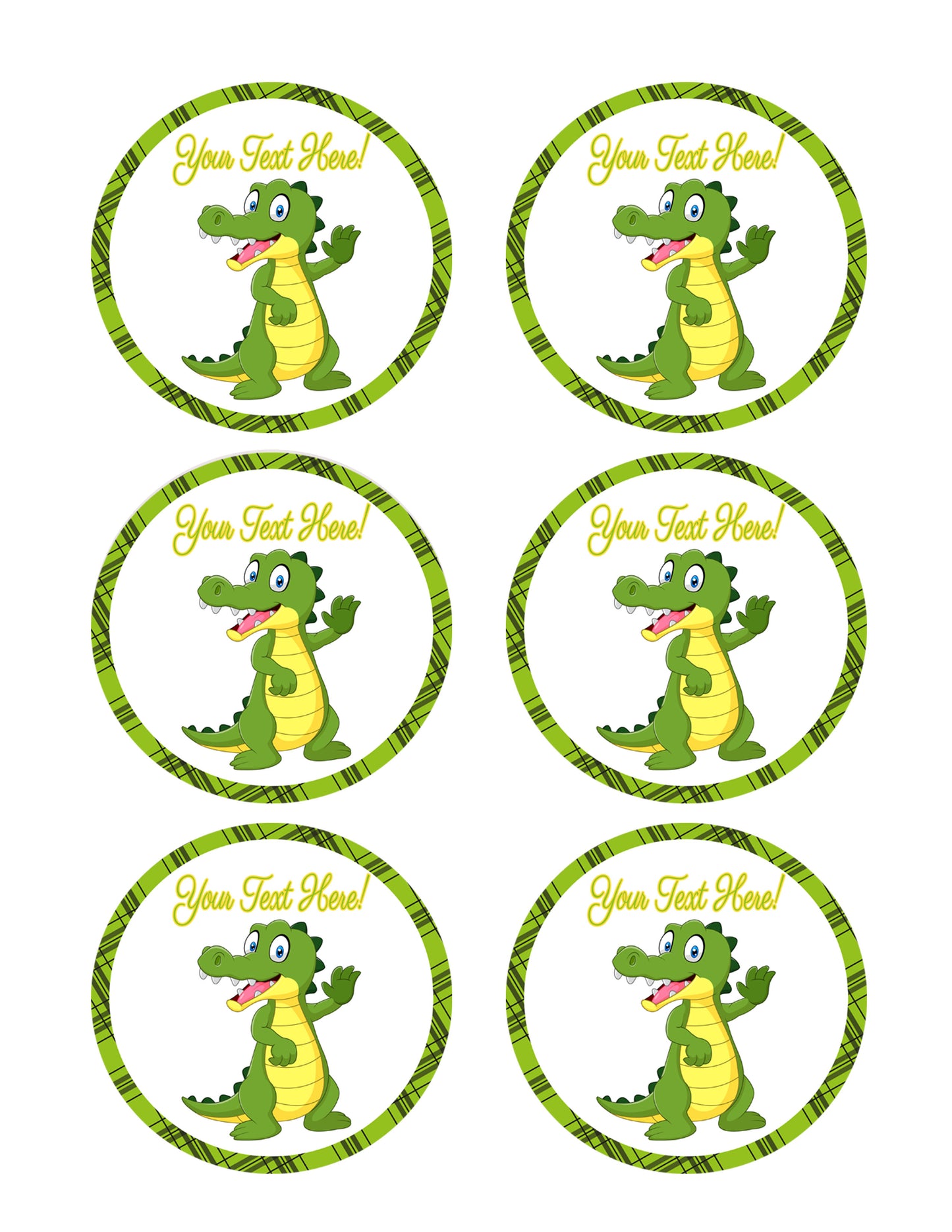 Funny Dragon - Edible Cake Topper, Cupcake Toppers, Strips