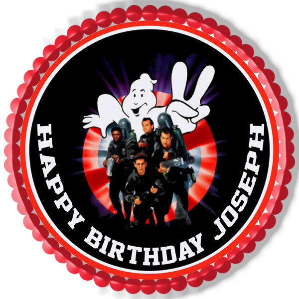 Ghostbusters 2 Edible Birthday Cake Topper OR Cupcake Topper, Decor - Edible Prints On Cake (Edible Cake &Cupcake Topper)