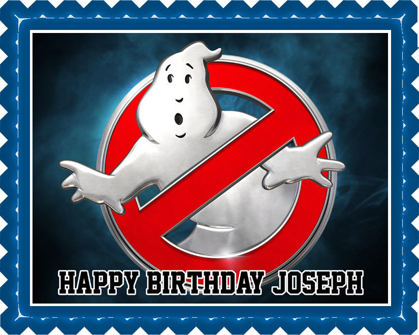 Ghostbusters (Nr4) - Edible Birthday Cake Topper OR Cupcake Topper, Decor