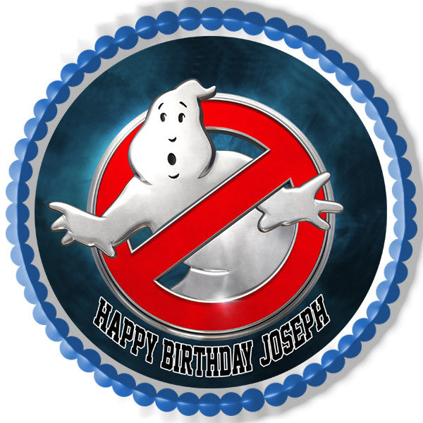 Ghostbusters (Nr4) - Edible Birthday Cake Topper OR Cupcake Topper, Decor
