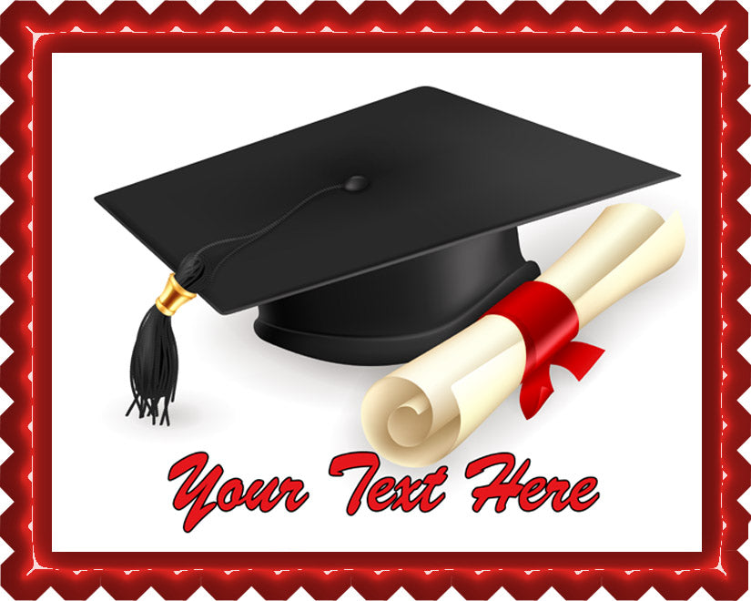 Graduation - Edible Cake Topper OR Cupcake Topper, Decor