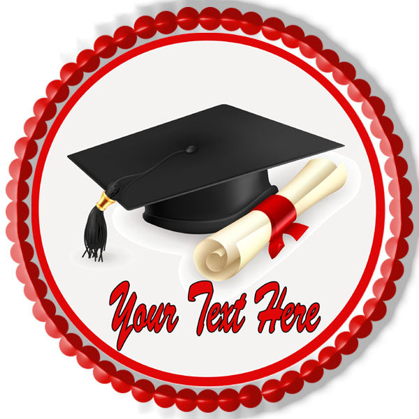 Graduation - Edible Cake Topper OR Cupcake Topper, Decor