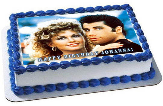Grease Edible Birthday Cake Topper OR Cupcake Topper, Decor - Edible Prints On Cake (Edible Cake &Cupcake Topper)