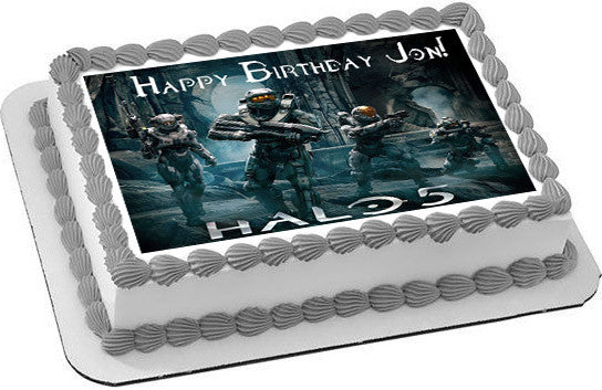 Halo 5 Guardians Edible Birthday Cake Topper OR Cupcake Topper, Decor - Edible Prints On Cake (Edible Cake &Cupcake Topper)