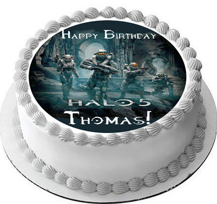 Halo 5 Guardians Edible Birthday Cake Topper OR Cupcake Topper, Decor - Edible Prints On Cake (Edible Cake &Cupcake Topper)