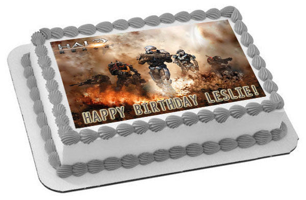 HALO REACH (Nr2) - Edible Cake Topper OR Cupcake Topper, Decor