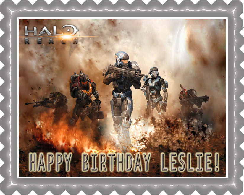 HALO REACH (Nr2) - Edible Cake Topper OR Cupcake Topper, Decor