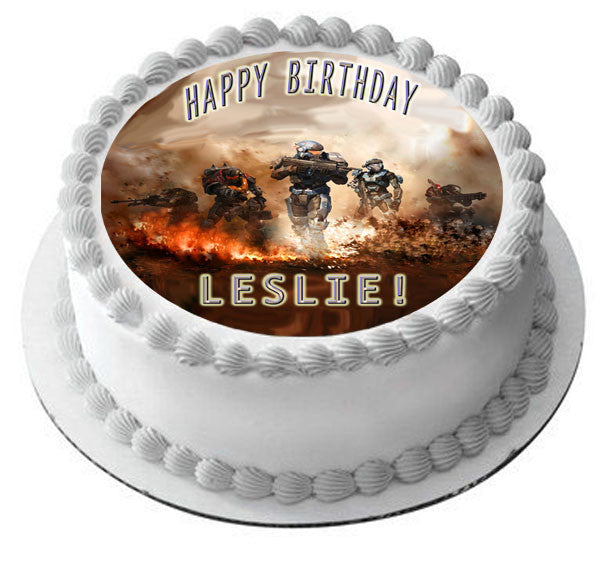 HALO REACH (Nr2) - Edible Cake Topper OR Cupcake Topper, Decor