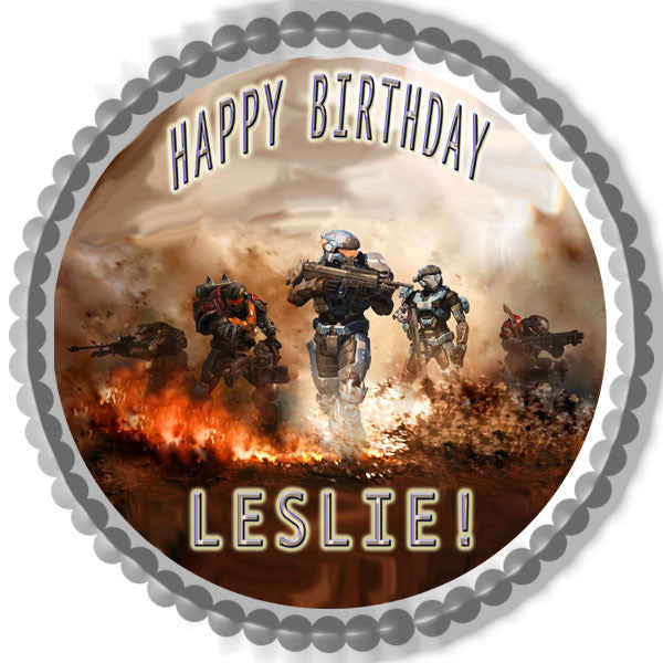 HALO REACH (Nr2) - Edible Cake Topper OR Cupcake Topper, Decor