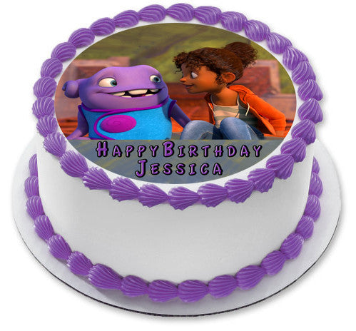 Home (II-2015) Edible Birthday Cake Topper OR Cupcake Topper, Decor - Edible Prints On Cake (Edible Cake &Cupcake Topper)