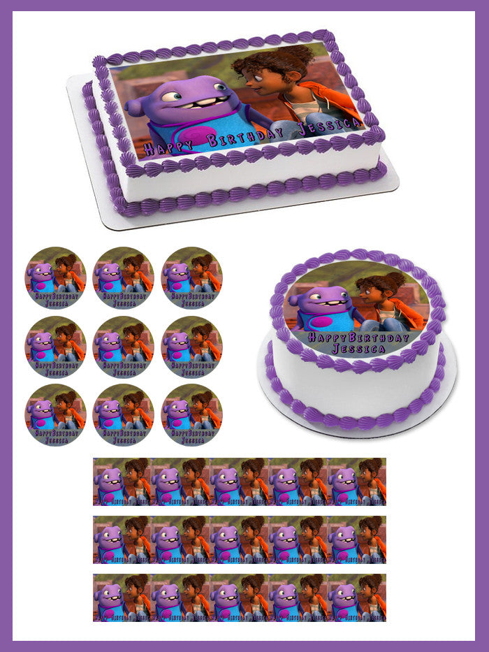 Home (II-2015) Edible Birthday Cake Topper OR Cupcake Topper, Decor - Edible Prints On Cake (Edible Cake &Cupcake Topper)