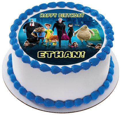 Hotel Transylvania Edible Birthday Cake Topper OR Cupcake Topper, Decor - Edible Prints On Cake (Edible Cake &Cupcake Topper)