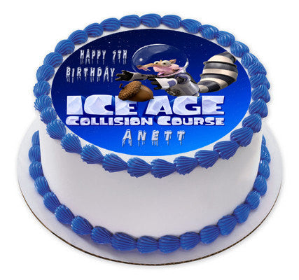 Ice Age 5 B Collision Course Edible Birthday Cake Topper OR Cupcake Topper, Decor - Edible Prints On Cake (Edible Cake &Cupcake Topper)