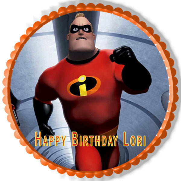 INCREDIBLES 2 Edible Birthday Cake Topper OR Cupcake Topper, Decor - Edible Prints On Cake (Edible Cake &Cupcake Topper)