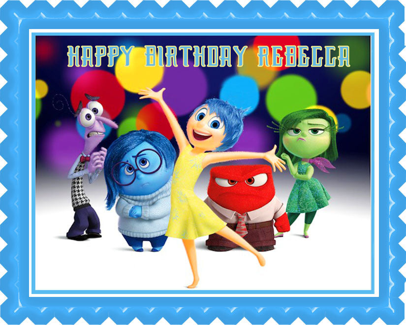 Inside Out Anger (Nr2) - Edible Birthday Cake Topper OR Cupcake Topper, Decor