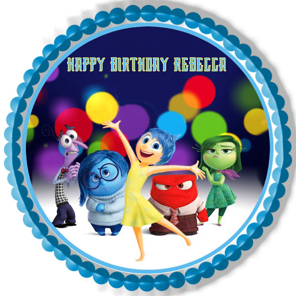 Inside Out Anger (Nr2) - Edible Birthday Cake Topper OR Cupcake Topper, Decor