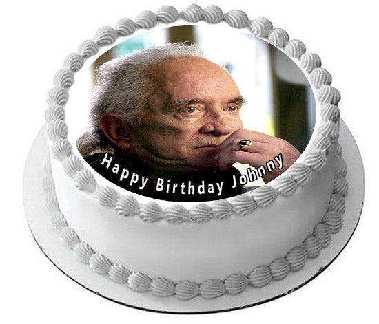 Johnny Cash (Nr1) - Edible Cake Topper OR Cupcake Topper, Decor