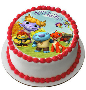 Wallykazam Norville Bobgoblin Wally Characters - Edible Birthday Cake Topper OR Cupcake Topper, Decor