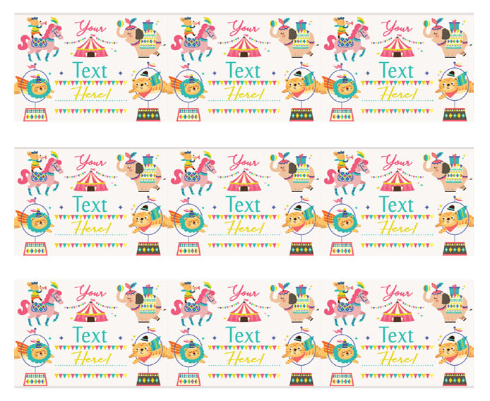 Kids Birthday - Edible Cake Topper, Cupcake Toppers, Strips