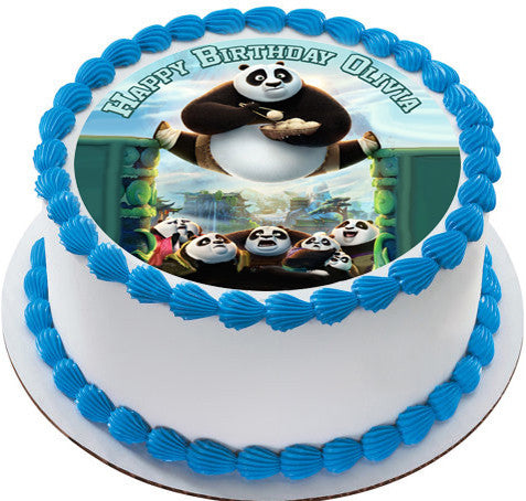 Kung Fu Panda 3 Edible Birthday Cake Topper OR Cupcake Topper, Decor - Edible Prints On Cake (Edible Cake &Cupcake Topper)