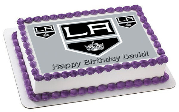 LA Kings - Edible Cake Topper OR Cupcake Topper, Decor