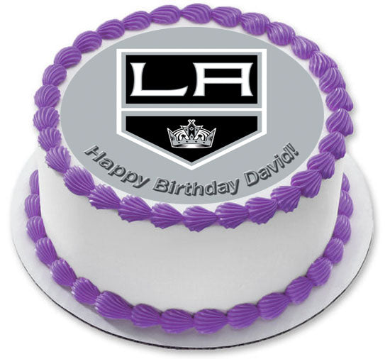 LA Kings - Edible Cake Topper OR Cupcake Topper, Decor