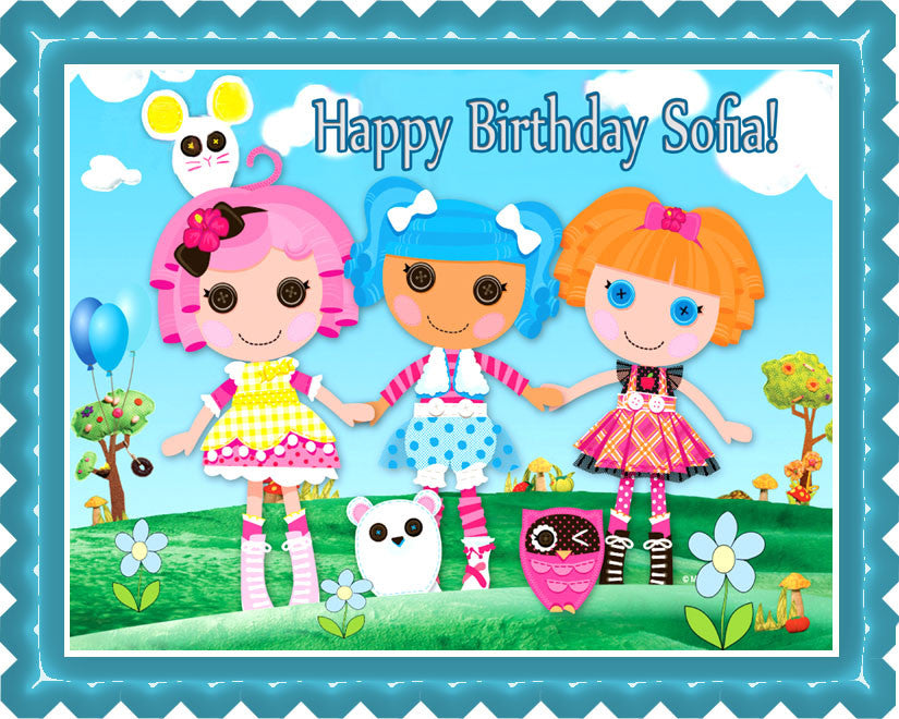 Lalaloopsy - Edible Cake Topper OR Cupcake Topper, Decor
