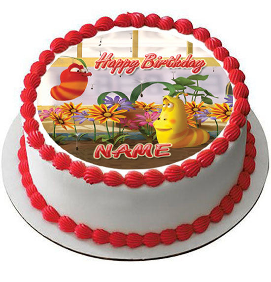Larva - Edible Cake Topper OR Cupcake Topper, Decor