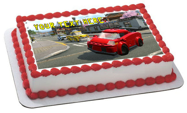Lego City - Edible Cake Topper OR Cupcake Topper, Decor
