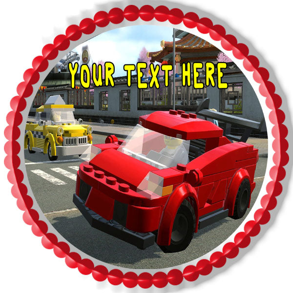 Lego City - Edible Cake Topper OR Cupcake Topper, Decor