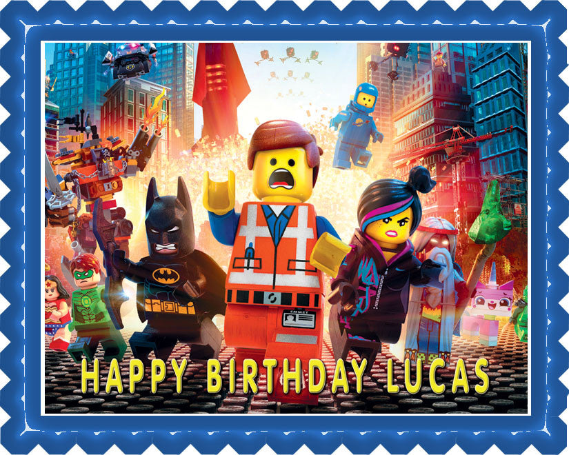 LEGO MOVIE - Edible Cake Topper OR Cupcake Topper