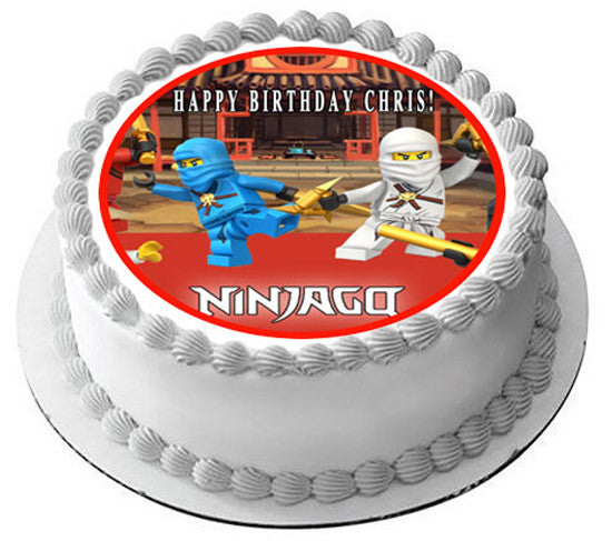 LEGO NINJAGO - Edible Birthday Cake Topper OR Cupcake Topper