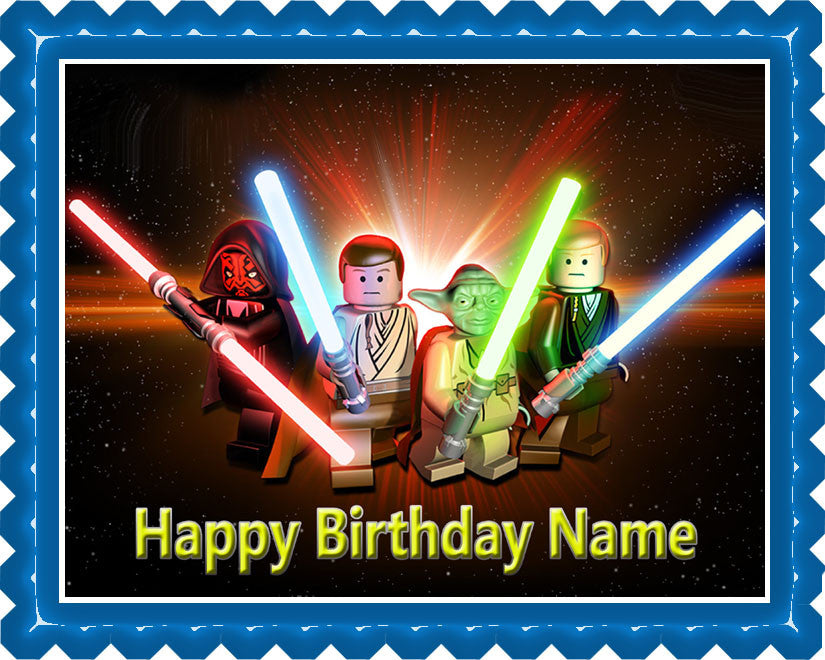 Lego Star Wars (Nr3) - Edible Cake Topper OR Cupcake Topper