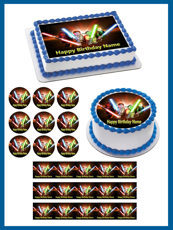 Lego Star Wars (Nr3) - Edible Cake Topper OR Cupcake Topper