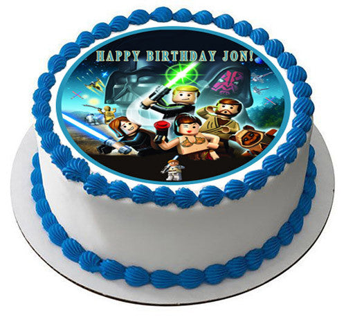 Lego Star Wars (Nr6) - Edible Cake Topper OR Cupcake Topper, Decor