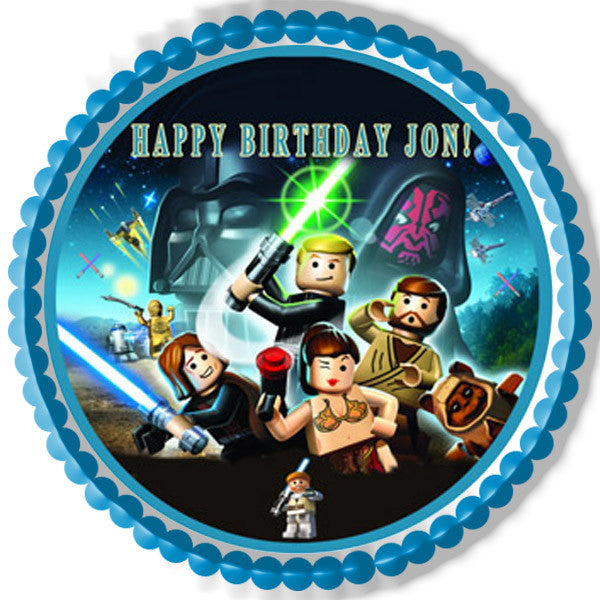 Lego Star Wars (Nr6) - Edible Cake Topper OR Cupcake Topper, Decor