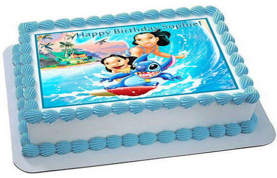 Lilo & Stitch - Edible Cake Topper OR Cupcake Topper, Decor