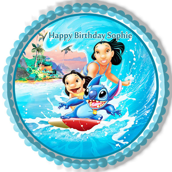 Lilo & Stitch - Edible Cake Topper OR Cupcake Topper, Decor