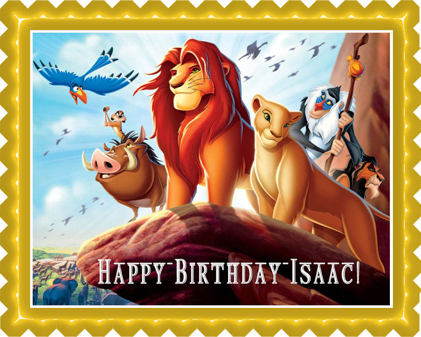 Lion King - Edible Cake Topper OR Cupcake Topper, Decor