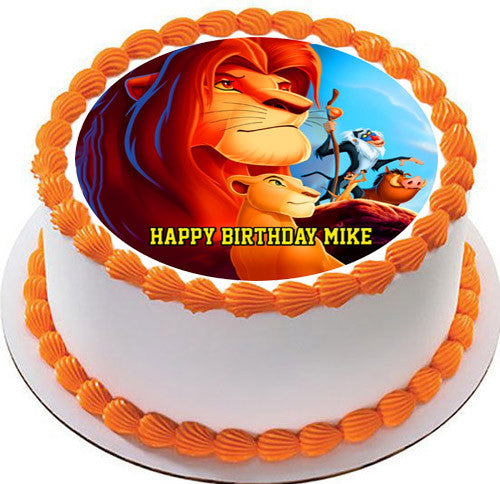 Lion King 2 Edible Birthday Cake Topper OR Cupcake Topper, Decor - Edible Prints On Cake (Edible Cake &Cupcake Topper)