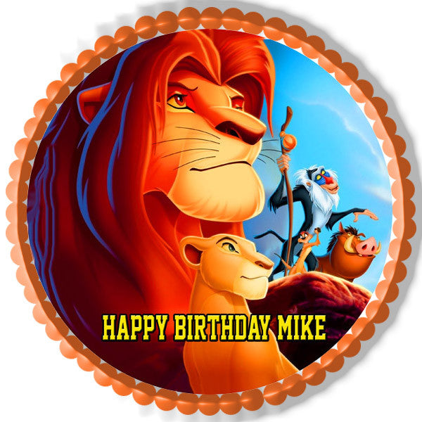 Lion King 2 Edible Birthday Cake Topper OR Cupcake Topper, Decor - Edible Prints On Cake (Edible Cake &Cupcake Topper)
