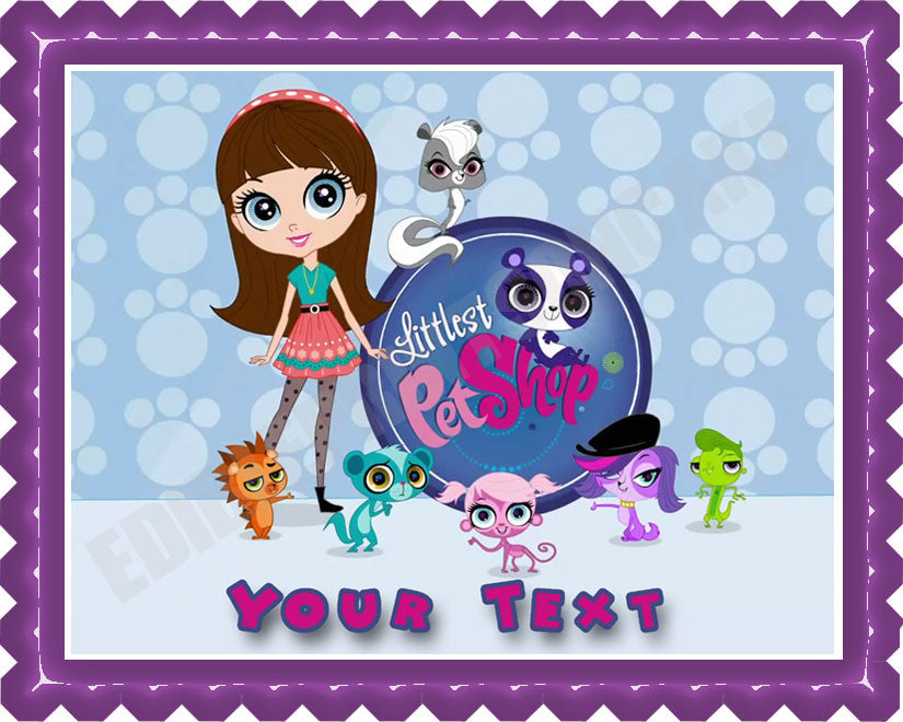Littlest Pet Shop - Edible Cake Topper OR Cupcake Topper, Decor