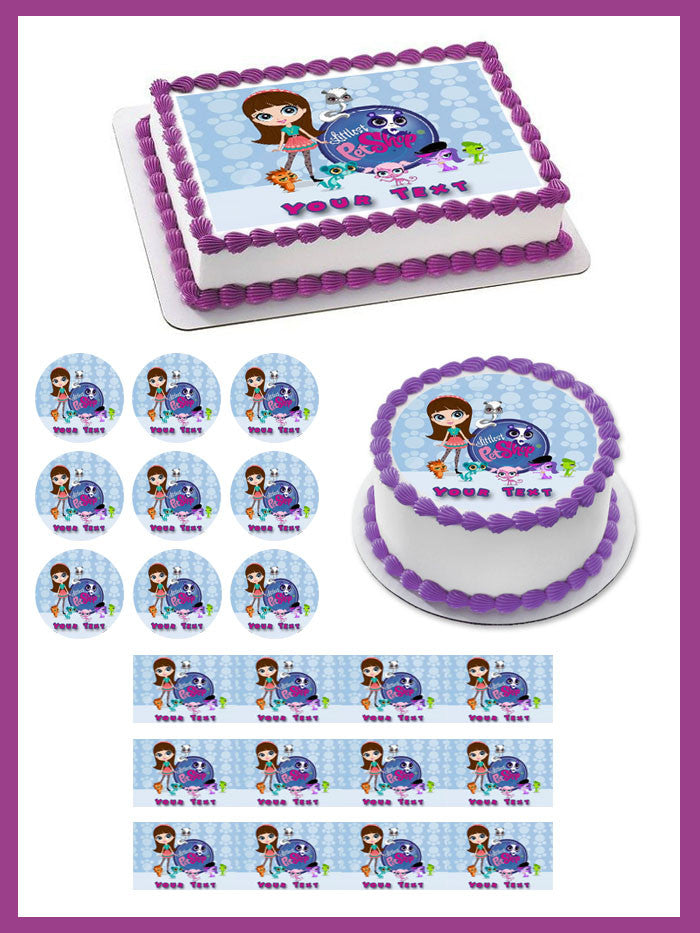 Littlest Pet Shop - Edible Cake Topper OR Cupcake Topper, Decor